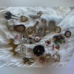 Mix lot bag - Gold and silver tone